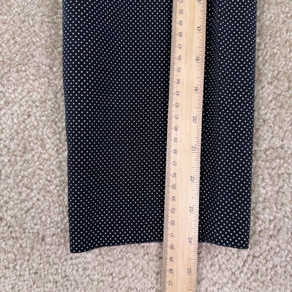 Old Navy Pants Womens Size 4 Black Polka Dot Harper Cropped 30x24 E739 - Picture 11 of 13